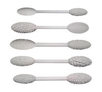 Ujjdwiurgh Ensemble d'outils de texture pour projets artistiques 5 pièces ovales pour travaux manuels (deux extrémités)