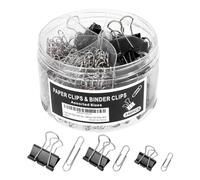Ujjdwiurgh Ensemble Premium de 340 Pièces de Pinces en Papier et Agrafeuses de Tailles Assorties - Parfait pour une Utilisation Scolaire ou de Bureau. Ensemble de Pinces en Papier.