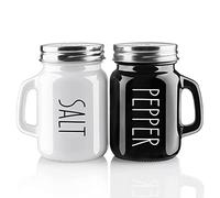 Ujjdwiurgh Ensemble salière et poivrière de style ferme, 118 ml, jolie salière et poivrière, décoration de cuisine moderne