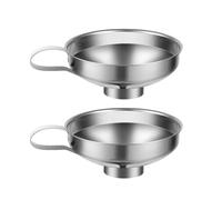 Ujjdwiurgh Entonnoir de Cuisine à Large Embouchure en Acier Inoxydable pour la Mise en Conserve - Épais Entonnoir à Vinaigrette pour Salade à Embouchure Large pour L', le Vin et la Cuisine