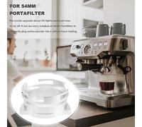 Ujjdwiurgh Entonnoir de Dosage D'Espresso, Entonnoir de Dosage de Café en MéTal D'Aluminium Compatible pour le Porte-Filtre de 54 Mm - Argent