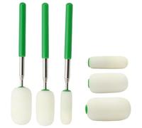 Ujjdwiurgh Éponge télescopique de poterie en céramique avec têtes de rechange pour le nettoyage et le retrait