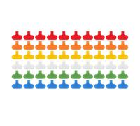 Ujjdwiurgh Étiquettes de Câble en Plastique Multicolore avec 60 Pièces pour la Gestion et L'Identification des Câbles. les Étiquettes Peuvent Être Écrites pour Indiquer le Contenu des Câbles.