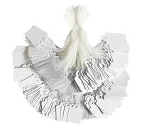 Ujjdwiurgh Étiquettes de Prix de 1000 Pièces avec Étiquette de Marquage Blanche Attachée à une pour la Vente de de Prix