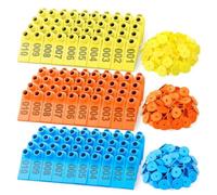 Ujjdwiurgh Étiquettes d'oreilles pour bétail, mouton, chèvre, bétail, vache, cochon, chien, cerf, cheval, animaux de ferme