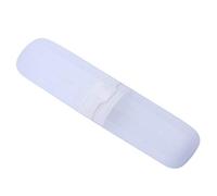 Ujjdwiurgh Étui à brosse à dents de voyage extensible pour dentifrice antibactérien et réglable Blanc transparent