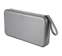 Ujjdwiurgh Étui de transport rigide pour 80 disques CD DVD Argenté