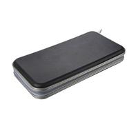 Ujjdwiurgh Étui de transport rigide pour 80 disques CD/DVD Noir