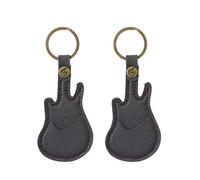 Ujjdwiurgh Étui en Cuir pour Médiators de Guitare, Porte-Médiators avec Porte-Clés, Sac pour Médiators de Guitare, Cadeau Noir, Haute Qualité, Facile à Utiliser