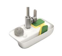 Ujjdwiurgh Évier Domestique Égouttoir Anti-Éclaboussures Égouttoir Pad Éponge Chiffon Laine d'acier Gadget Boîte de Rangement,B