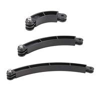 Ujjdwiurgh Extension de bras de casque 3 voies incurvée pour perche à selfie 9 8 7 6 5 4K sans vis