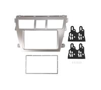 Ujjdwiurgh Façade de façade autoradio 2 DIN pour autoradio et lecteur DVD pour Vios 2007-2012, Belta 2005-2008, Sedan 2006+