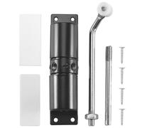 Ujjdwiurgh Ferme-Porte MéNage Ceinture Noire Roue RéGlable Fermeture Automatique de Porte LumièRe en Alliage de Zinc Fermeture de Porte à Ressort