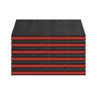 Ujjdwiurgh Feuilles D'Inserts en Mousse pour Boîte à Outils 6 Pièces 18 X 18 X 1 Pouce Organiseur et Kit de Rangement en Matériau Polyéthylène