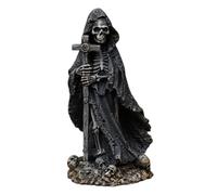 Ujjdwiurgh Figurine squelette de la faucheuse pour Halloween, la maison, le bureau - Statue en résine - Ornement B