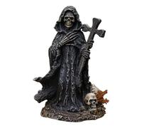 Ujjdwiurgh Figurine squelette de la faucheuse pour Halloween, la maison, le bureau - Statue en résine - Ornement A