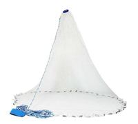 Ujjdwiurgh Filet de Pêche en Eau Salée pour Piège à Appâts, Filets de à Rayon de 4/5/6 Pieds avec Plomb en Zinc Robuste, Poids B