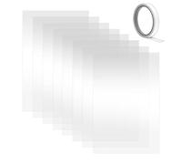 Ujjdwiurgh Film Protecteur 23 X 11 Pouces pour Lentille Intérieure de Cabine de Sablage, 8 Pcs Couvre-Lentille de Cabine de Sablage Abrasif