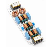 Ujjdwiurgh Filtre 6A Suppresseur D'Interférences Électromagnétiques à 4 Étages Purificateur D'Amplificateur Audio EMC de Puissance Commune Installation Facile Facile à Utiliser sans Coque