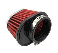 Ujjdwiurgh Filtre à air rond conique universel pour voiture moto 51 mm Filtre d'admission Rouge