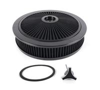 Ujjdwiurgh Filtre à air universel pour voiture - 35,6 x 7,6 cm - Lavable - Filetage 5-1/8 - Pièces modifiées pour voiture - Noir