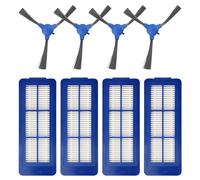 Ujjdwiurgh Filtre à Brosse LatéRale pour Accessoires de PièCe D'Aspirateur Robot de Remplacement Hybride Robovac G10