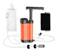 Ujjdwiurgh Filtre à eau personnel d'urgence en plein air, système de filtre à 4 étapes, purificateur d'eau portable, filtre à eau de survie d'urgence, A