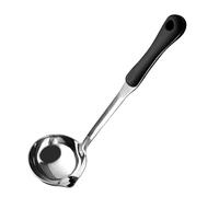 Ujjdwiurgh Filtre en Acier Inoxydable Cuillère à Soupe Graisse Séparateur D' Écumoire Cuillère à Long Manche Passoire à Soupe Pièces de Cuisine Accessoires Outil