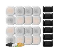 Ujjdwiurgh Filtres de Rechange pour pour Animaux de Compagnie de 101 Oz/3 L, Filtre de Remplacement à Triple Filtration pour pour en Cristal, 6+6