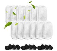 Ujjdwiurgh Filtres pour à Eau pour Animaux de Compagnie avec 12 Éponges, Filtres de Rechange pour Animaux de Compagnie pour pour Animaux de Compagnie en Acier Inoxydable 108 Oz/3 L, 67 Oz/