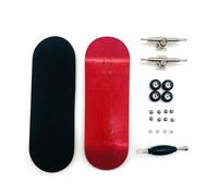 Ujjdwiurgh Finger Skateboard Board Largeur 32 mm Professionnel Maple Fingertip Skateboard Double Rocker Mini Skateboard Rouge