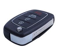 Ujjdwiurgh Flip Key Shell Fit pour Remote Key Case Fob 4 Button PG180D