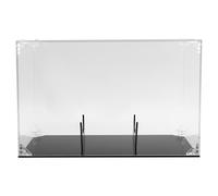 Ujjdwiurgh Football Display Case Support de Football en Acrylique avec Couvercle et Base Noire BoîTes de Football Transparentes avec Support de Ballon