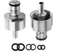 Ujjdwiurgh Force Lot de 2 bouchons de carbonation pour bouteille de soda en acier inoxydable avec verrou de boule de 1,9 cm