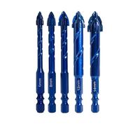 Ujjdwiurgh Foret Excentrique Haute Dureté pour Perçage de Précision 6/8/10/12/14 mm pour Carrelage en Verre, Céramique, Perçage de Dalles de