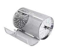 Ujjdwiurgh Four à rôtissoire en acier inoxydable pour panier à frire de cuisine, grains de café, grille grillée, grille de tambour, accessoires de friteuse à air
