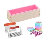 Ujjdwiurgh Fournitures de Fabrication de Savon avec Boîte en Bois Adaptées à la Fabrication de Savon 47 Oz A 1Set