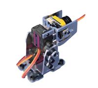 Ujjdwiurgh FPV Support PTZ réglable en alliage d'aluminium pour appareil photo modèle d'avion, accessoire robotique sans servo