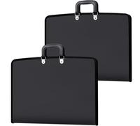Ujjdwiurgh Fracted Edge Folders-2-Pack 11 X 17 Pouces Tissu Oxford pour le Stockage D'Œuvres D'Art avec Fermeture et Poignées de Fermeture Éclair