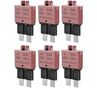 Ujjdwiurgh Fusible Réarmable ATC de Voiture 7.5A ATO Fusible Réarmable à Lame Standard 32VDC Kit Combo pour Bateau SUV Voiture Moto Qu'Illustré Plastique 6 PCS