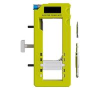 Ujjdwiurgh Gabarit de charnière de porte, mortaiser de charnière de porte, kit d'installation de charnière, gabarit de charnière de porte pour charnières de 7,6 cm à 12,7 cm