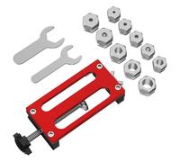 Ujjdwiurgh Gabarit de Perçage Universel pour Profilés en Aluminium avec Manchon de Perçage Localisateur de Perçage Outil Auxiliaire Profils Perforateur à Vis