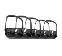 Ujjdwiurgh Gabarit de Rasage, Gabarit de Style pour la Barbe - 5 Pièces. Produit de Soin de la Barbe. Fournitures de Coupe pour la Barbe Française, de Couleur Noire.