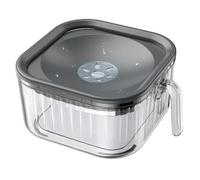 Ujjdwiurgh Gamelle d'eau pour Chien de 2,5 L Anti-Déversement, 2,5 L, Bol Anti-Déversement pour Chien pour Boire Lentement, sans Désordre, Mangeoire Transparente pour Animaux de Compagnie