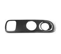 Ujjdwiurgh Garniture de Couvercle de Cadre de Panneau de Pommeau de Levier de Vitesse en Fiber de pour Smart 451 Fortwo Style IntéRieur de Voiture