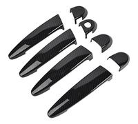 Ujjdwiurgh Garniture de Couvercle de PoignéE de Porte ExtéRieure en Fiber de pour 1 2 3 4 Series E87 E90 E91 E92 E93 F30 X1 X3 X4 X5 X6 LHD