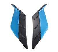 Ujjdwiurgh Garniture extérieure pour feux de brouillard arrière en ABS chromé bleu 2020 2021