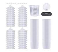 Ujjdwiurgh Gobelets de Peinture pour à Peinture Automobile, Kit de à Peinture HVLP de 600 Ml avec 70 Filtres Amovibles et Doublures de Gobelet