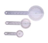 Ujjdwiurgh Goniomètre 3 pièces 15/20/30,5 cm, outil de rapporteur d'ergothérapie, règle d'angle de mesure 360 degrés, universel