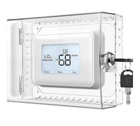 Ujjdwiurgh Grand Couvercle de Boîtier de Verrouillage de Thermostat avec Clé pour, Couvercle de Thermostat Transparent Adapté Aux Thermostats de 5H X 6 Pouces de Large ou Moins